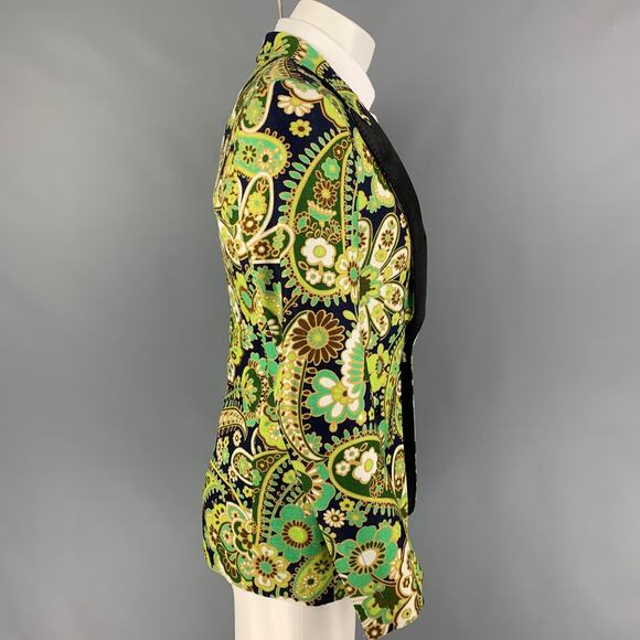 TOM FORD Size 34 Regular Multi-Color Black Paisley Viscose Sport Coat - Picture 3 of 9